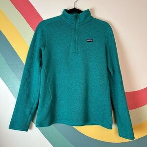 Patagonia Better Sweater 1/4 Zip Fleece Jacket Blue Size Medium